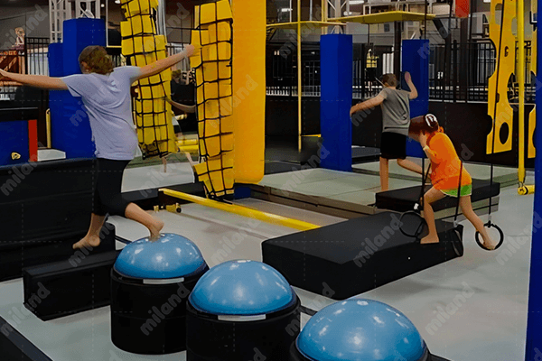 ninja course designed for family entertainment centers.