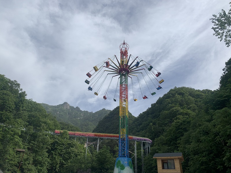 42m tower swing ride foundation area
